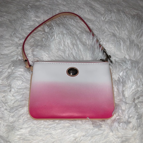 Coach Handbags - Coach pink to white ombré wristlet NWOT